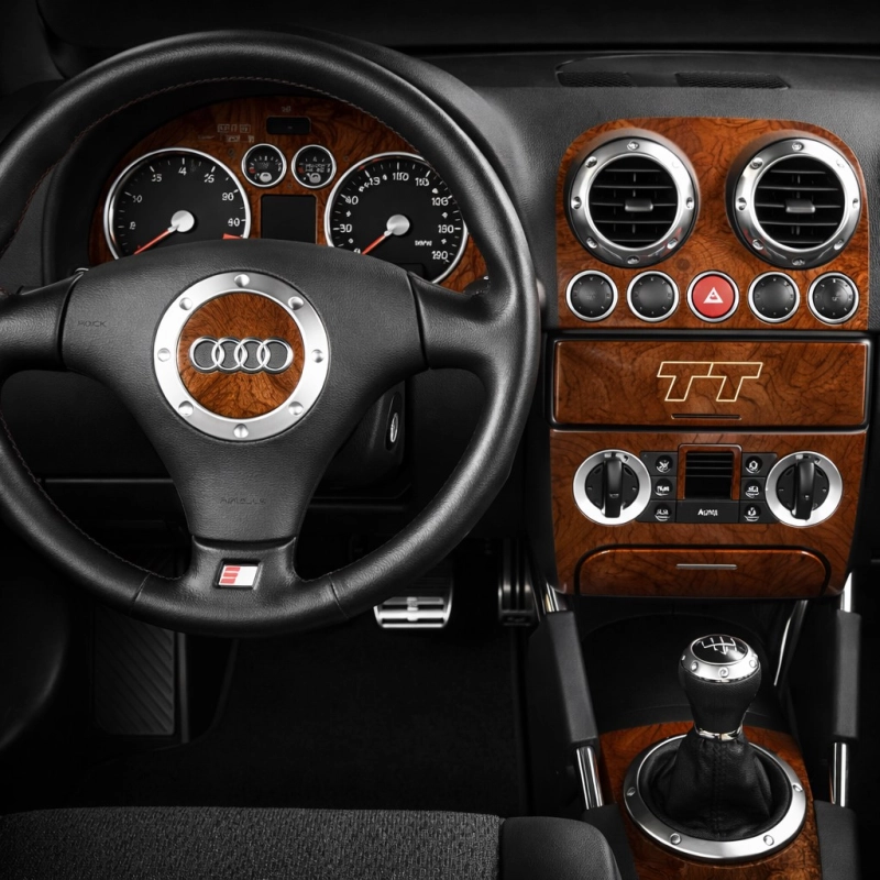 Audi TT 2001-2006 Softtop Coupé 3D Armaturenbrett-Dekor-Set, 12 Teile