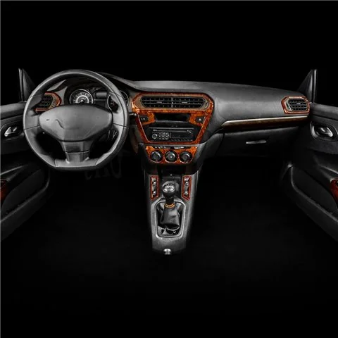Citroen Elysee 2010+ 3D Armaturenbrett-Dekor-Set, 12 Teile
