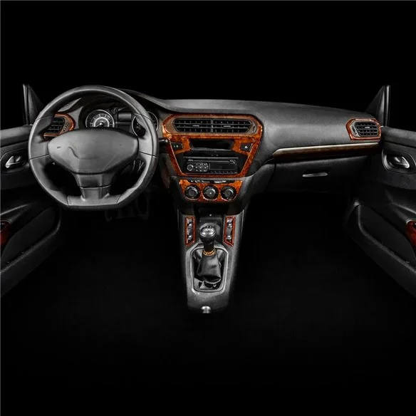 Citroen Elysee 2010+ 3D Armaturenbrett-Dekor-Set, 12 Teile