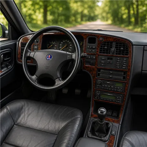 Saab 9000 1995-1996 3D Cockpit Dekor Interieurleisten Set 11-teilig