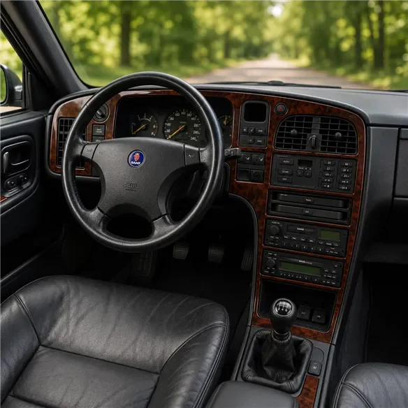 Saab 9000 1995-1996 3D Cockpit Dekor Interieurleisten Set 11-teilig