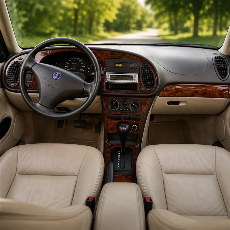 Saab 9-3 1999-2002 3D Cockpit Dekor Interieurleisten Set As shown in product diagram-teilig