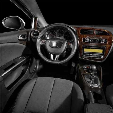 Seat Leon 2010-heute 3D Cockpit Dekor Interieurleisten Set 18-teilig