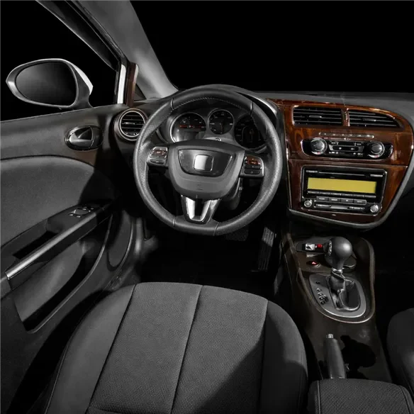 Seat Leon 2010-heute 3D Cockpit Dekor Interieurleisten Set 18-teilig