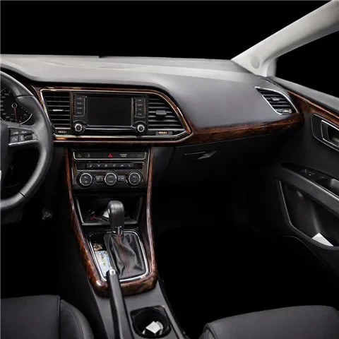 Seat Leon 2014-heute 3D Cockpit Dekor Interieurleisten Set 14-teilig