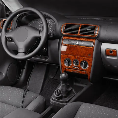 Seat Toledo-Leon 1M 1999-2004 3D Cockpit Dekor Interieurleisten Set 15-teilig