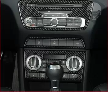 Audi Q3 ab 2015 3M 3D BASIC Interior Mittelkonsole Armaturendekor Cockpit Dekor 28-Teile
