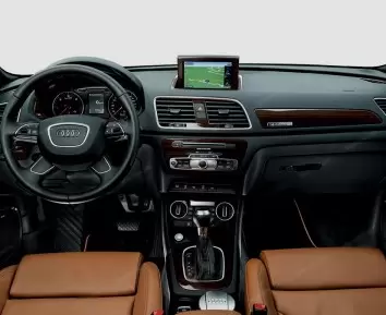 Audi Q3 ab 2015 Mittelkonsole Armaturendekor Cockpit Dekor 49-Teilige - 1- Cockpit Dekor Innenraum