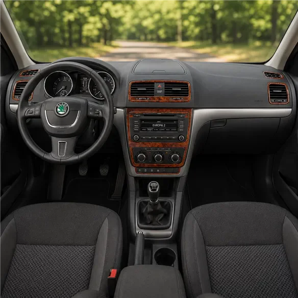 Skoda Yeti 2010-heute 3D Cockpit Dekor Interieurleisten Set 36-teilig