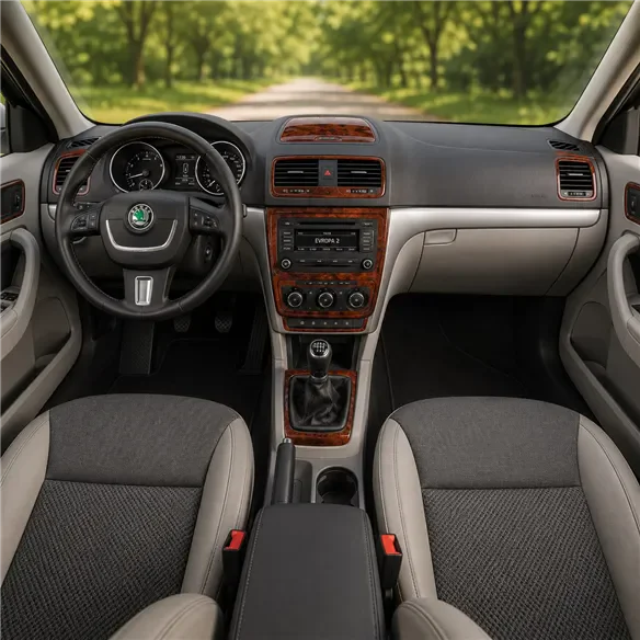 Skoda Yeti 2010-heute 3D Cockpit Dekor Interieurleisten Set 36-teilig