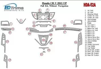 Honda CR-V 2012-UP Without NAVI BD innenausstattung armaturendekor cockpit dekor - 2- Cockpit Dekor Innenraum Honda CR-V 2012-UP Without NAVI BD innenausstattung armaturendekor cockpit dekor - 2- Cockpit Dekor Innenraum