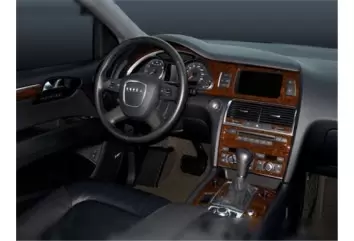 Audi Q7 2007-2014 Mittelkonsole Armaturendekor Cockpit Dekor 27-Teilige - 1