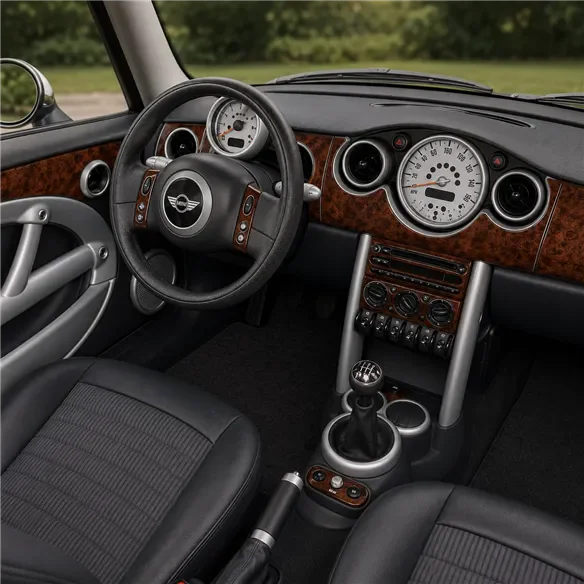 Mini Cooper R50 R53 2003-2008 3D Cockpit Dekor Interieurleisten Set 33-teilig