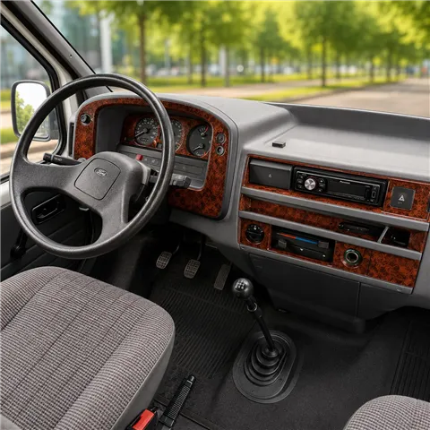 Ford Transit 1995-1997 3D Cockpit Dekor Interieurleisten Set 7-teilig