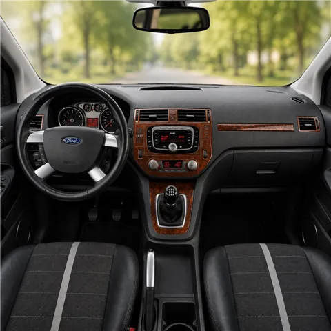 Ford Kuga I 2008-2013 3D Cockpit Dekor Interieurleisten Set 12-teilig
