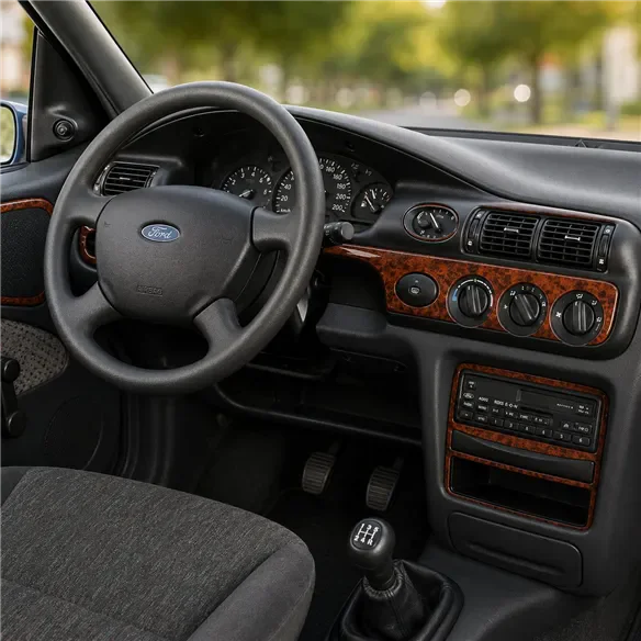 Ford Escort 1995-2000 3D Cockpit Dekor Interieurleisten Set 12-teilig