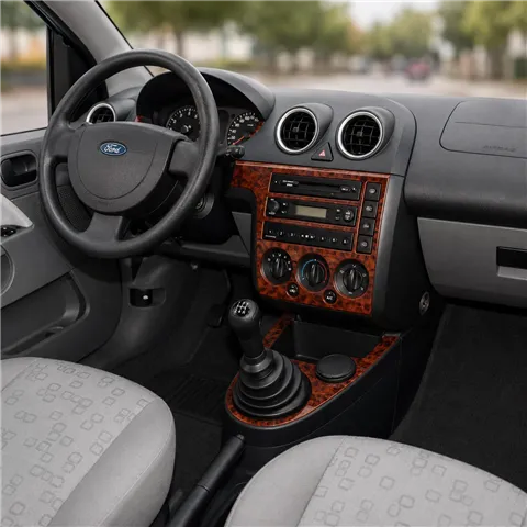 Ford Fiesta 2002-2005 3D Cockpit Dekor Interieurleisten Set 7-teilig