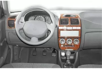 Hyundai Accent 01-12.05 Mittelkonsole Armaturendekor Cockpit Dekor 14-Teilige - 1- Cockpit Dekor Innenraum