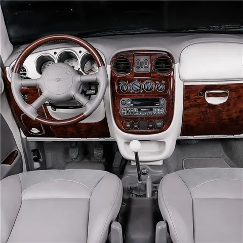 Chrysler PT Cruiser 2001-2005 3D Cockpit Dekor Interieurleisten Set 24-teilig 2