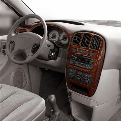 Chrysler Voyager 2001-2007 3D Cockpit Dekor Interieurleisten Set 7-teilig 2