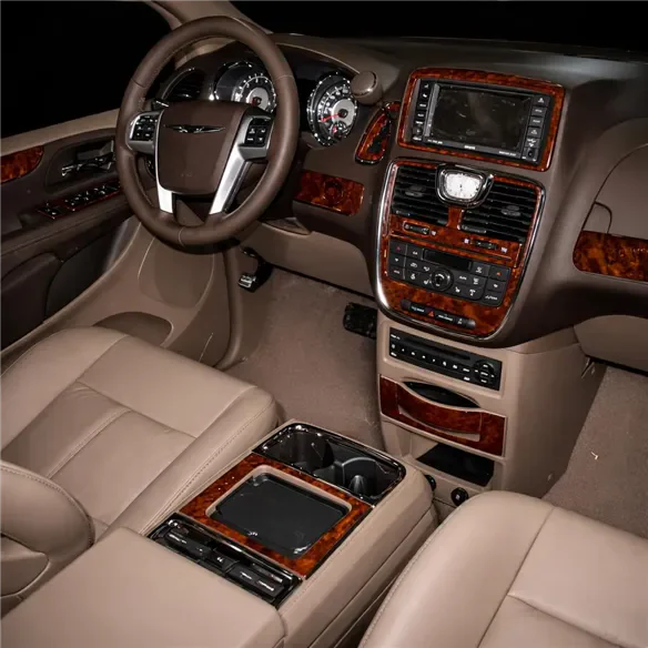 Chrysler Grand Voyager 2011-2016 3D Cockpit Dekor Interieurleisten Set 18-teilig