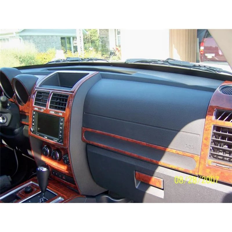 Dodge Nitro 2007-2012 3D Armaturenbrett-Dekor-Set, 74 Teile