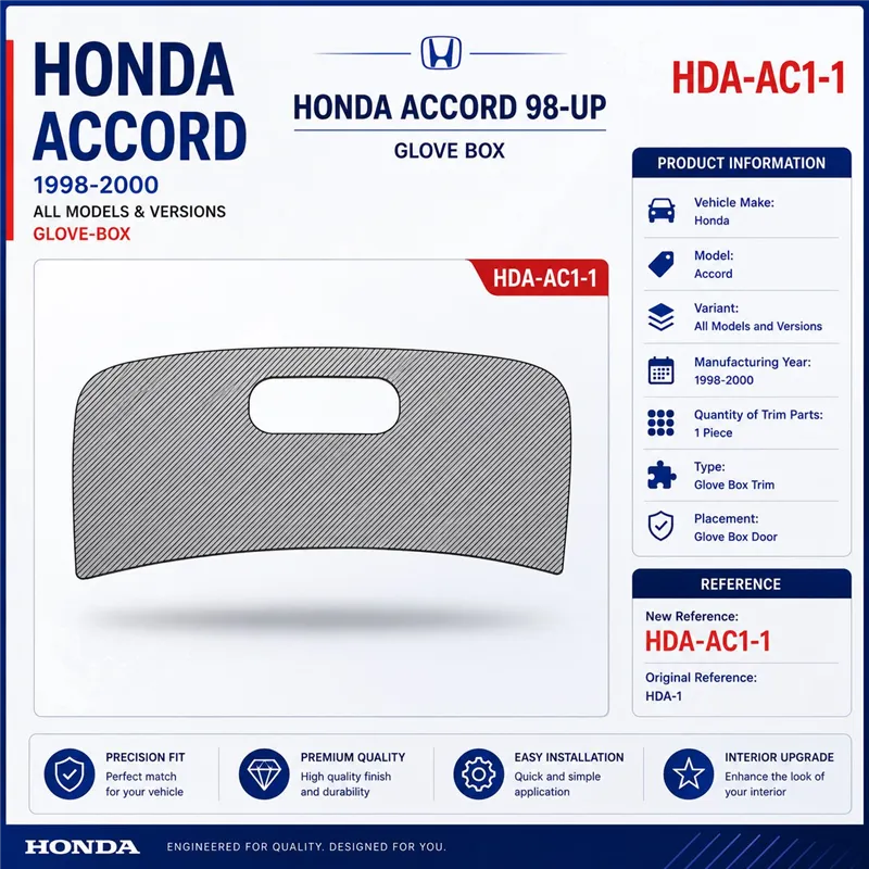 Honda Accord 1998-2000 3D Cockpit Dekor Interieurleisten Set 1-teilig