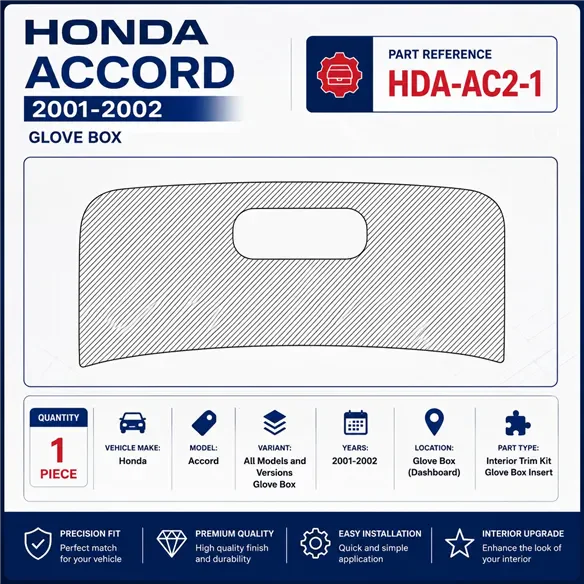 Honda Accord 2001-2002 3D Cockpit Dekor Interieurleisten Set 1-teilig