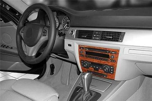 BMW 1 Series E87 3 Series E90 2004 Mittelkonsole Armaturendekor Cockpit Dekor 5-Teilige - 1- Cockpit Dekor Innenraum