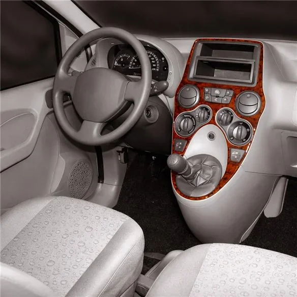 Fiat Panda 2003-2011 3D Armaturenbrett-Dekor-Set, 10 Teile