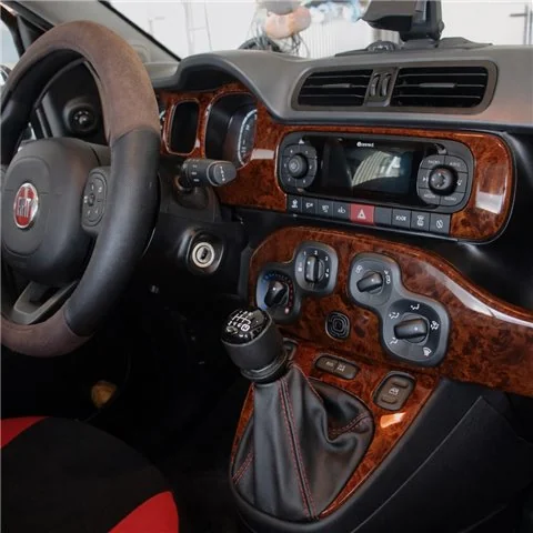 Fiat Panda 2013-2023 3D Armaturenbrett-Dekor-Set, 10 Teile