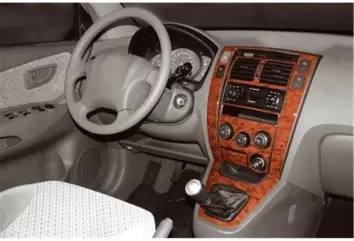 Hyundai Tucson 09.04 - 01.10 Mittelkonsole Armaturendekor Cockpit Dekor 9 -Teile