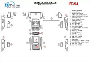 Infiniti FX 2010-UP Full Universal Set BD innenausstattung armaturendekor cockpit dekor