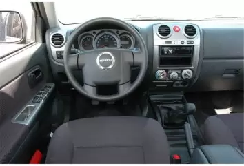 Isuzu D-Max 4X2 - 4X4 01.07 - 12.12 Mittelkonsole Armaturendekor Cockpit Dekor 19 -Teile