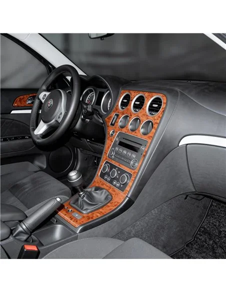 Alfa Romeo 159 2005+ 3D Armaturenbrett-Dekor-Set, 8 Teile