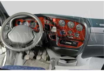 Iveco Daily City 01.99 - 09.07 Mittelkonsole Armaturendekor Cockpit Dekor 8 -Teile