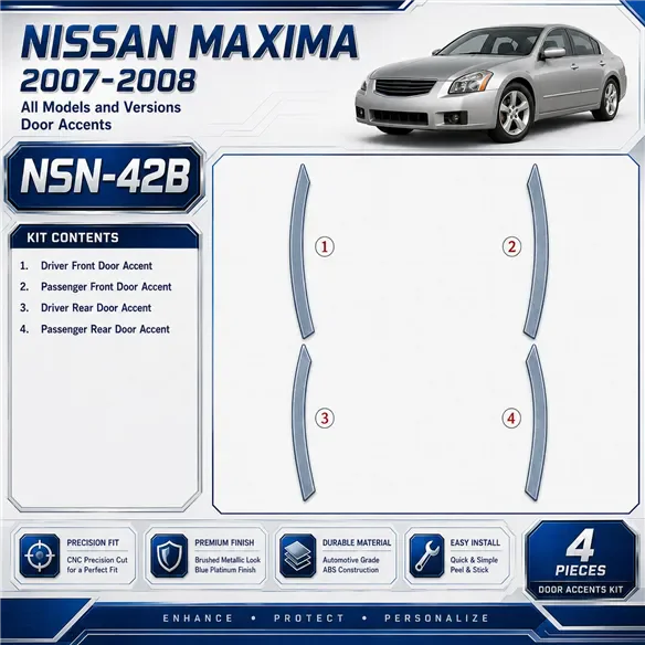 Nissan Maxima 2007-2008 3D Cockpit Dekor Interieurleisten Set As shown in product diagram-teilig