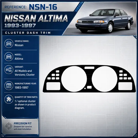 Nissan Altima 1993-1997 3D Cockpit Dekor Interieurleisten Set 1-teilig