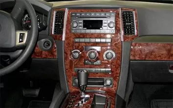 Jeep Grand Cherokee 2008-2010 Full Universal Set BD innenausstattung armaturendekor cockpit dekor - 1- Cockpit Dekor Innenraum