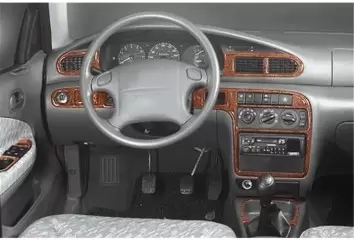 Kia Sephia 06.1995 Mittelkonsole Armaturendekor Cockpit Dekor 16 -Teile