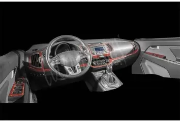 Kia Sportage 01.2011 Mittelkonsole Armaturendekor Cockpit Dekor 15 -Teile