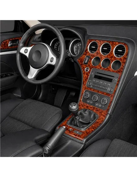 Alfa Romeo Brera 2005-2011 3D Armaturenbrett-Dekor-Set, 22 Teile
