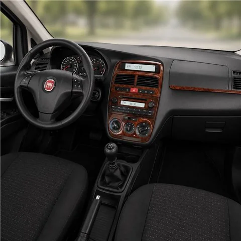 Fiat Linea 2007+ 3D Armaturenbrett-Dekor-Set, 10 Teile