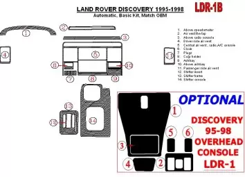 Land Rover Discovery 1995-1998 Automatic Gearbox, Grundset, OEM Compliance BD innenausstattung armaturendekor cockpit dekor