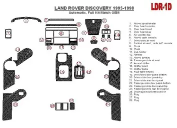 Land Rover Discovery 1995-1998 Automatic Gearbox, Voll Satz, OEM Compliance, 1997 Year Only BD innenausstattung armaturendekor c