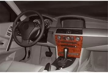 BMW 5 Series E60 - E61 07.03 - 11.09 Mittelkonsole Armaturendekor Cockpit Dekor 8 -Teile