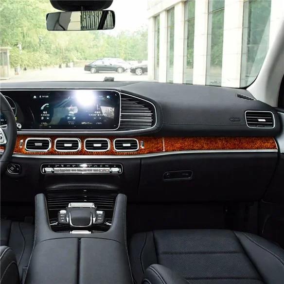Mercedes-Benz GLE W167 2019-2024 3D Cockpit Dekor Interieurleisten Set As shown in product diagram-teilig
