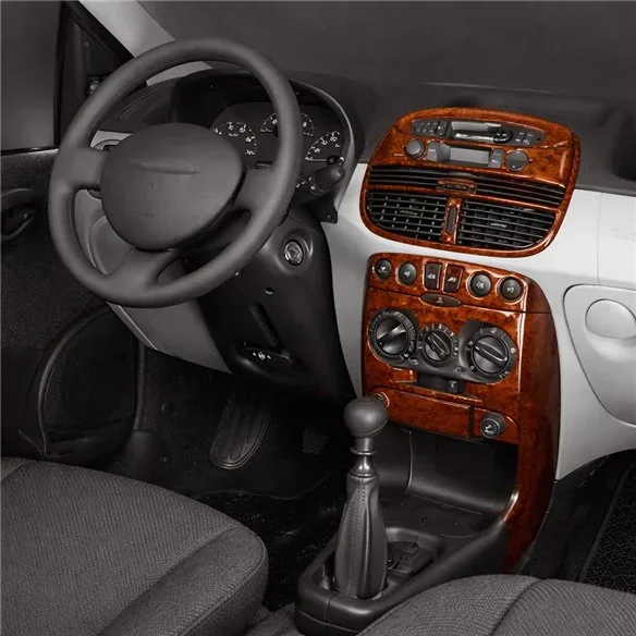Fiat Punto 1999-2005 3D Armaturenbrett-Dekor-Set, 9 Teile
