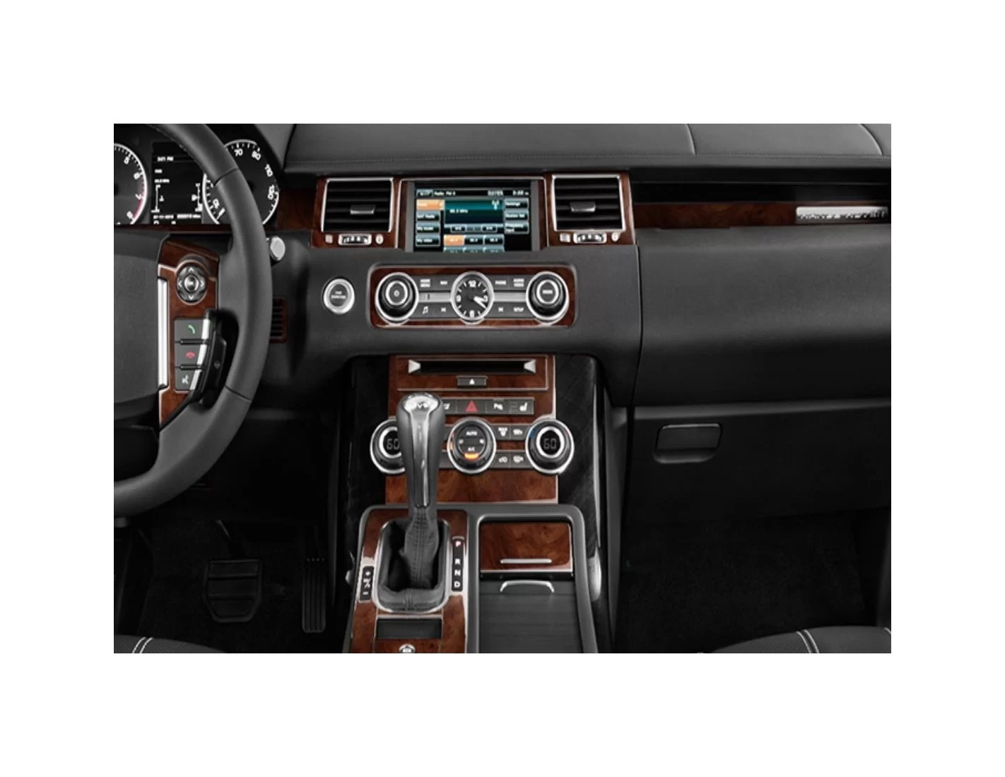 Land Rover Range Rover Sport 2010-2013 Mittelkonsole Armaturendekor Cockpit Dekor 30-Teilige - 1- Cockpit Dekor Innenraum