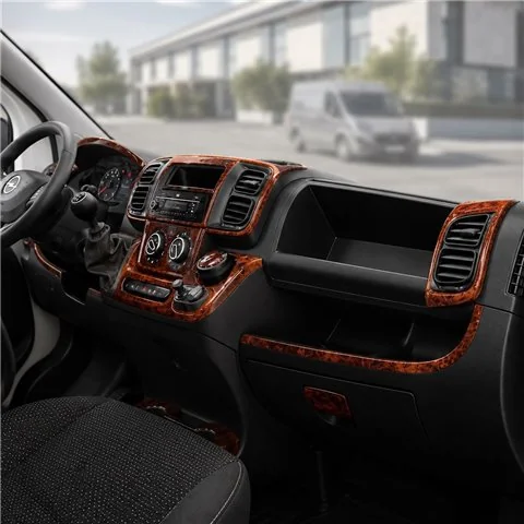 Opel Movano-Nissan Interstar 2002-heute 3D Cockpit Dekor Interieurleisten Set 6-teilig 2